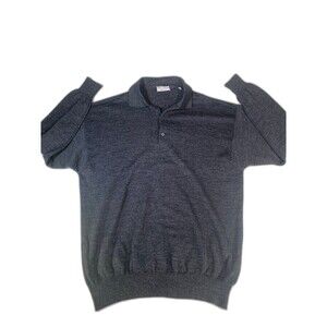 Visitor Italy polo wool blend shirt sweater XL vintage